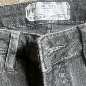 Free People Charcoal Gray Denim Jeans